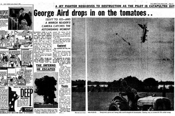 Un Moment Inattendu : Comment un Photographe Amateur a Capturé une Photo Unique d'un Avion de Chasse Lors d'un Accident