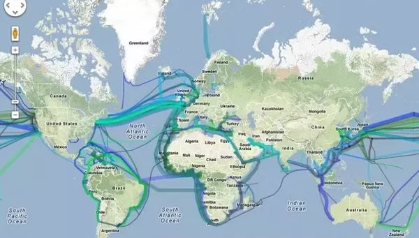 Are the underwater internet cables located in the depths of the oceans vulnerable to sabotage ?