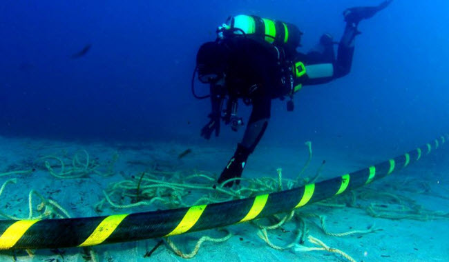 Are the underwater internet cables located in the depths of the oceans vulnerable to sabotage ?