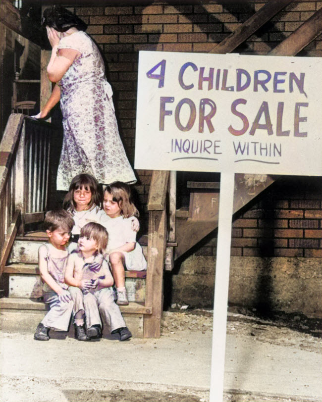 The Harsh Reality: A Mother Who Offered Her Children for Sale in the 1940s